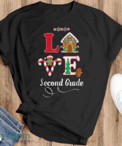 2Nd Grade Christmas Love Teacher Student Holiday Gift Tshirt