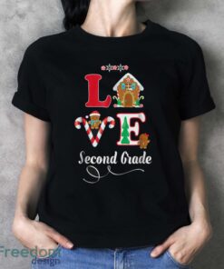 2Nd Grade Christmas Love Teacher Student Holiday Gift Tshirt - Ladies T-Shirt