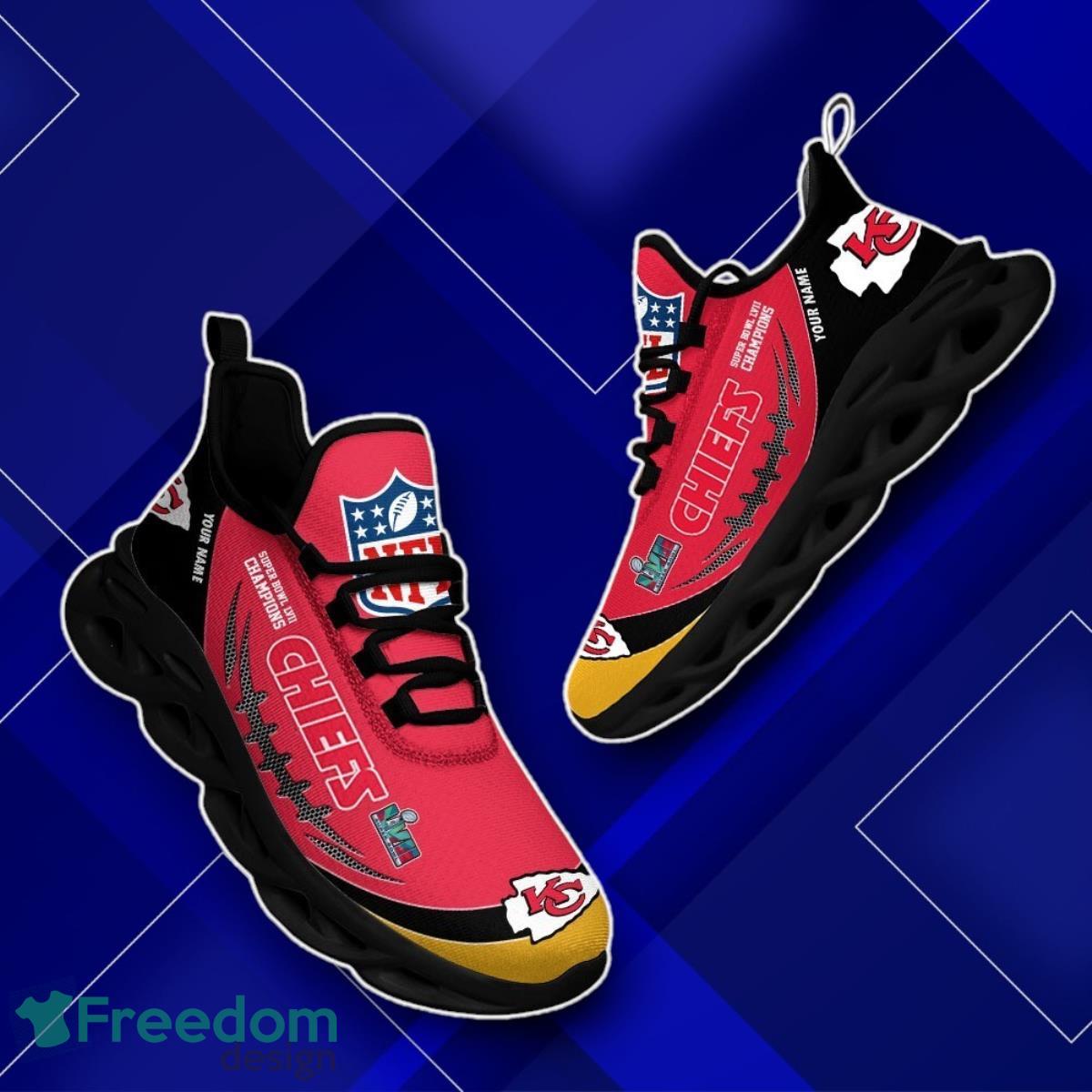 3 Kansas City Chiefs Custom Name Super Bowl Champions Max Soul Shoes Lovely Gift image 3 Kansas City Chiefs Custom Name Super Bowl Champions Max Soul Shoes Lovely Gift Product Photo 2