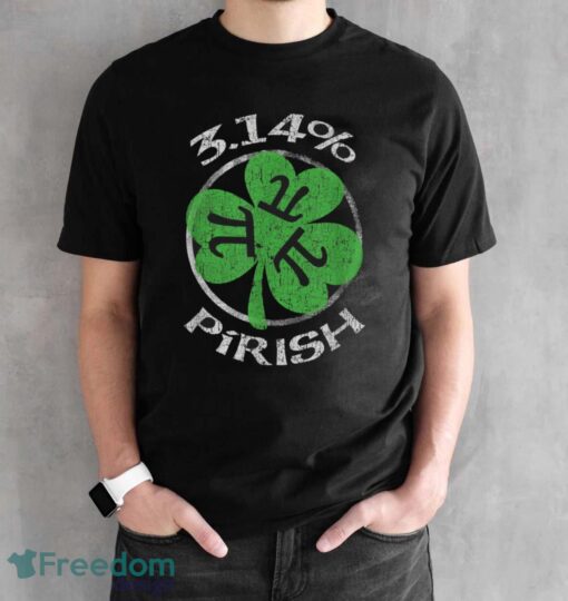 3.14% Pirish Funny St. Patricks Math Geek Pi Day T-Shirt - Black Unisex T-Shirt