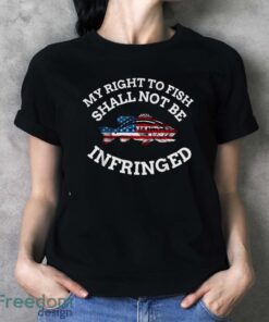 4Th Of July Fishing American Flag My Right To Fish T-Shirt - Ladies T-Shirt