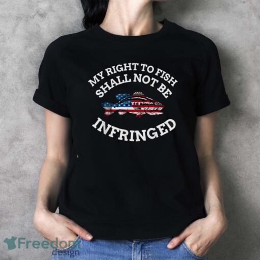 4Th Of July Fishing American Flag My Right To Fish T-Shirt - Ladies T-Shirt