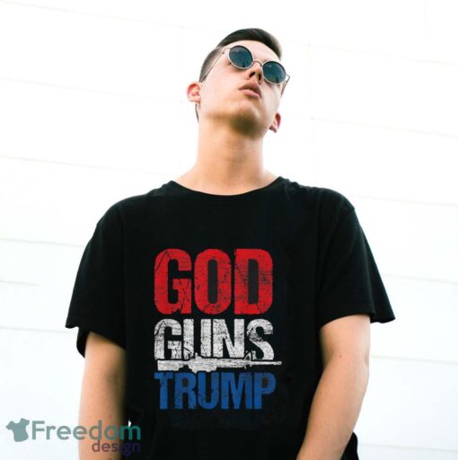 4Th Of July – Patriot Republican Pride Usa God Guns Trump T-Shirt - G500 Gildan T-Shirt