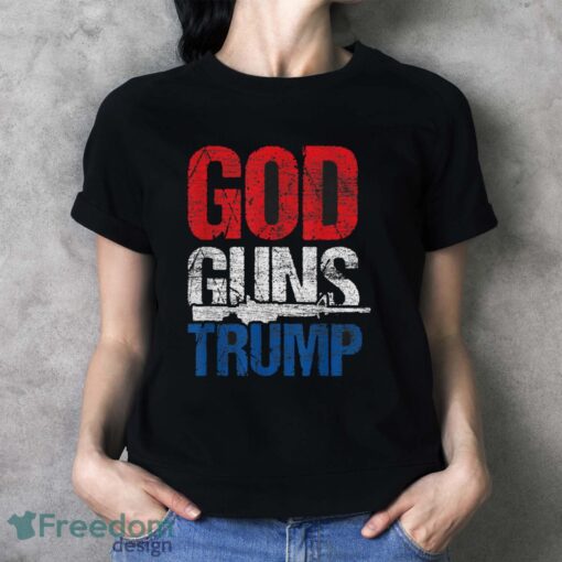 4Th Of July – Patriot Republican Pride Usa God Guns Trump T-Shirt - Ladies T-Shirt