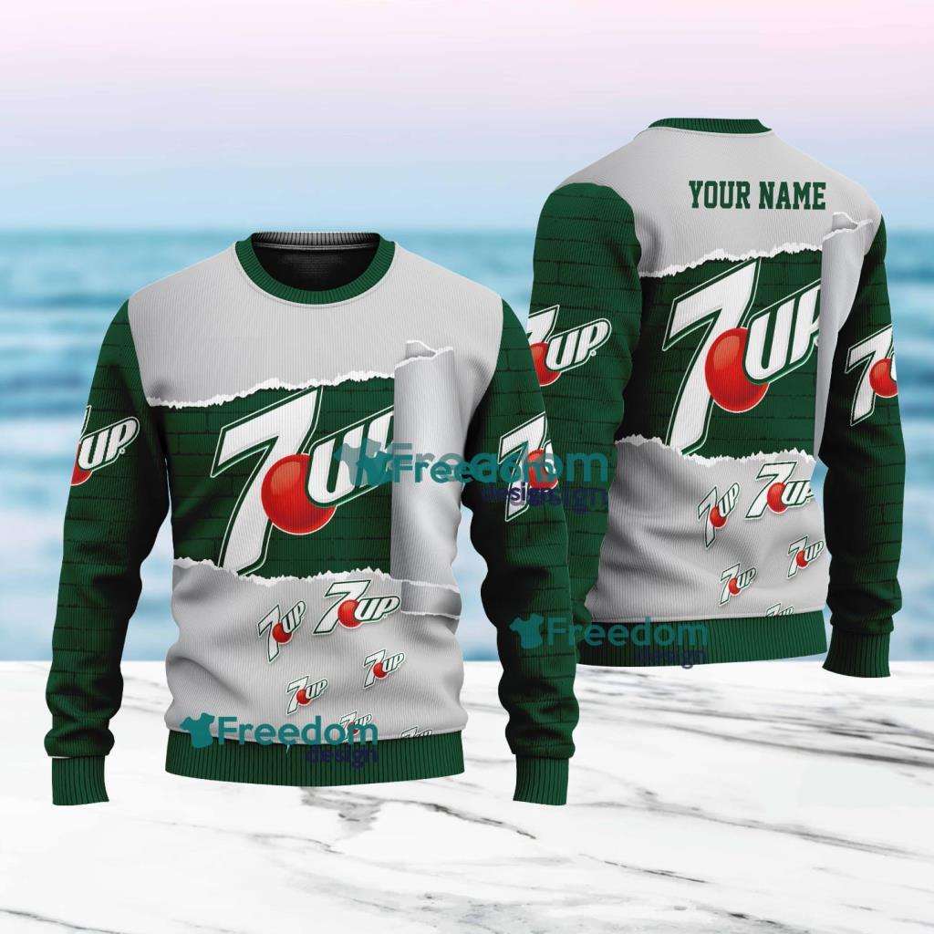 7UP Logo New Idea Christmas Ugly Sweater 3D For Men And Women image 7UP Logo New Idea Christmas Ugly Sweater 3D For Men And Women Product Photo 1