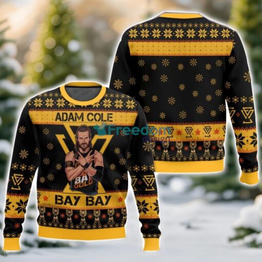 Adam Cole Bay Bay Adam Cole 3D Ugly Christmas Sweater Unisex Sweater Christmas Gift Product Photo 1