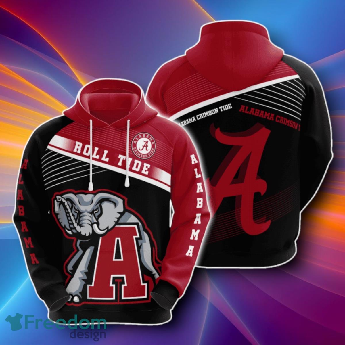 Alabama Crimson Tide 3D Hoodies Unique Gift image Alabama Crimson Tide 3D Hoodies Unique Gift Product Photo 1
