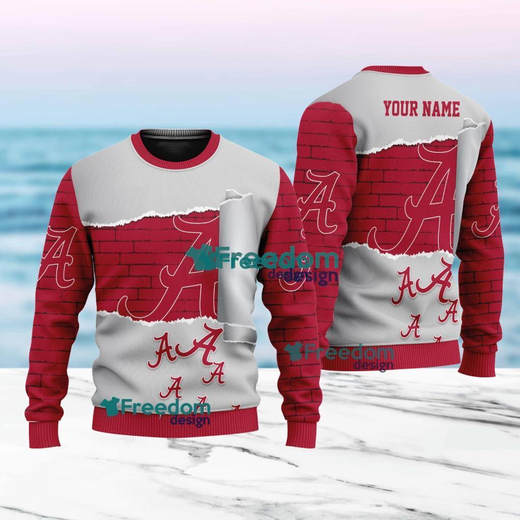 Alabama Crimson Tide NCAA Logo New Idea Christmas Ugly Sweater 3D For Men And Women image Alabama Crimson Tide NCAA Logo New Idea Christmas Ugly Sweater 3D For Men And Women Product Photo 1