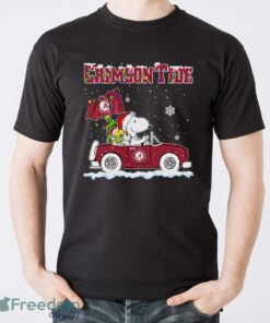 Alabama Crimson Tide Snoopy And Woodstock Driving Car Shirt Sweatshirt Hoodie