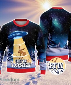 Aliens Get In Loser Ugly Sweater Gift For Him Halloween Ugly Christmas Sweater Holiday Gift