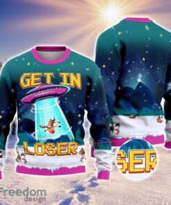 Aliens Get In Loser Ugly Sweater Xmas Vacation Gift Ugly Christmas Sweater Holiday Gift