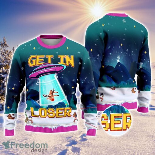 Aliens Get In Loser Ugly Sweater Xmas Vacation Gift Ugly Christmas Sweater Holiday Gift Product Photo 1