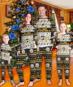 All I Want For Christmas Is Pittsburgh Steelers Xmas Pajamas Set Family Gift Christmas