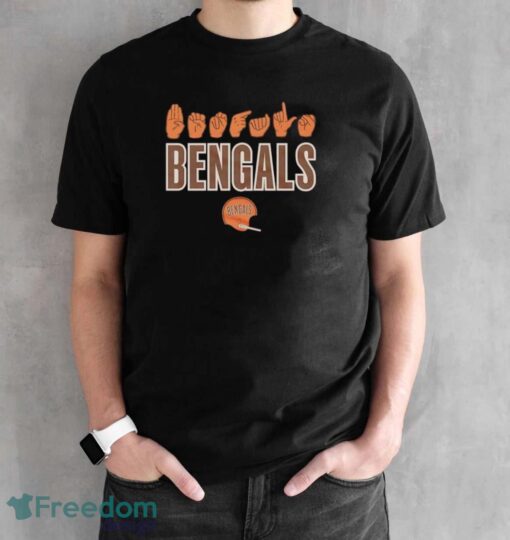 American Sign Language X NFL Cincinnati Bengals shirt Product Photo 2