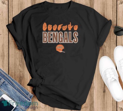 American Sign Language X NFL Cincinnati Bengals shirt Product Photo 1