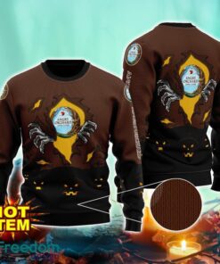 Angry Orchard Scary Night Halloween Hand Pull Out Halloween 3D Sweater For Men and Women