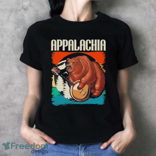 Appalachia – Vintage Banjo Player Bluegrass Musician Shirt - Ladies T-Shirt