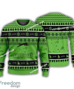 Arctic Cat Car Racing Logo Merry Christmas Ugly Sweater AOP For Fans