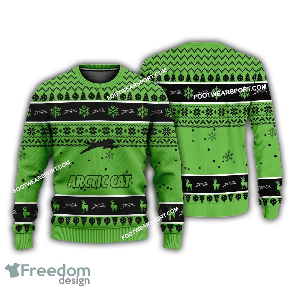 Arctic Cat Car Racing Logo Merry Christmas Ugly Sweater AOP For Fans image Arctic Cat Car Racing Logo Merry Christmas Ugly Sweater AOP For Fans - Arctic Cat Car Racing Logo Merry Christmas Ugly Sweater AOP For Fans