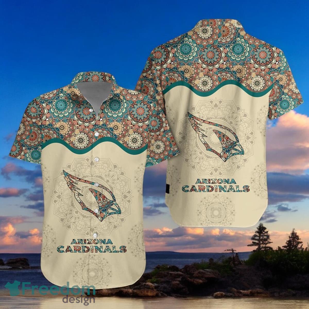 Arizona Cardinals Hawaiian Shirt Custom Name Special Gift For Men And image Arizona Cardinals Hawaiian Shirt Custom Name Special Gift For Men And Product Photo 1