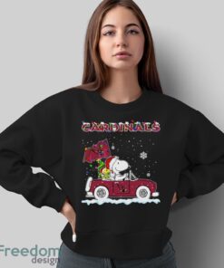 Arizona Cardinals Snoopy And Woodstock Driving Car Shirt Sweatshirt Hoodie - Sweatshirt