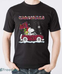 Arizona Cardinals Snoopy And Woodstock Driving Car Shirt Sweatshirt Hoodie