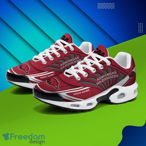 Arkansas Razorbacks Air Cushion Sports Shoes Custom Name Gift For Fans Men Women Shoes Product Photo 2