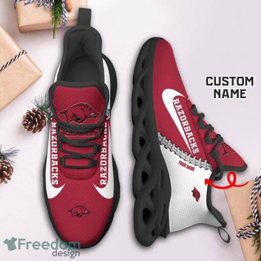 Arkansas Razorbacks Custom Name Limited Max Soul Shoes Sneakers For Sports Fans Gift Product Photo 3