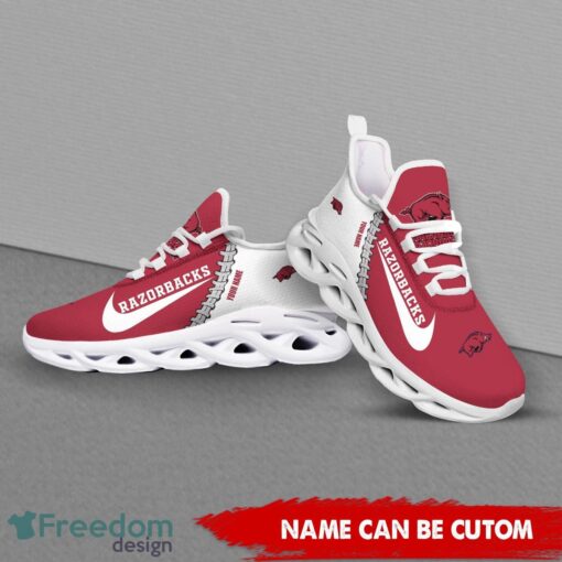 Arkansas Razorbacks Custom Name Limited Max Soul Shoes Sneakers For Sports Fans Gift Product Photo 4