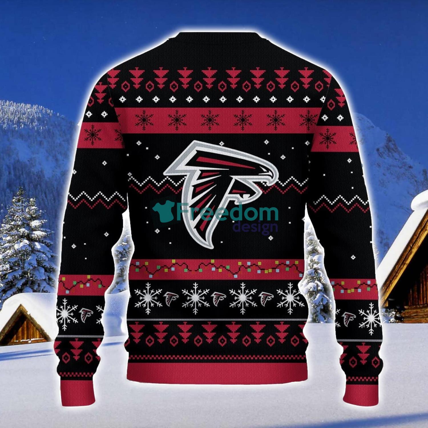 Atlanta Falcons Santa Claus Ugly Christmas Sweater Christmas Gift 3D Sweater image Atlanta Falcons Santa Claus Ugly Christmas Sweater Christmas Gift 3D Sweater Product Photo 2