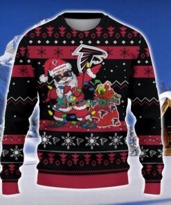 Atlanta Falcons Santa Claus Ugly Christmas Sweater Christmas Gift 3D Sweater
