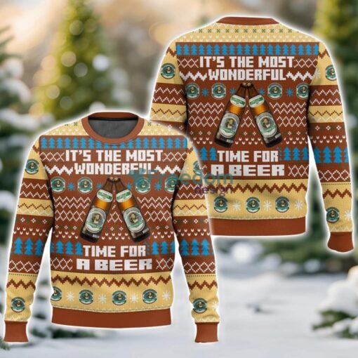 Augustiner Bräu It’s the Most Wonderful time for a Beer 3D Ugly Christmas Sweater Unisex Sweater Christmas Gift Product Photo 1