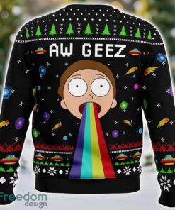 Aw Geez Rick and Morty Ugly Christmas Sweater Holiday Christmas Gift Product Photo 2