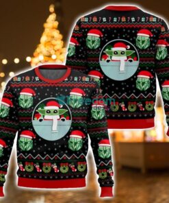 Baby Yoda And Mandalorian Star Wars 3D Ugly Christmas Sweater For Men And Women Christmas Season Gift