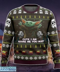 Baby Yoda Cute Mandalorion Star Wars Ugly Christmas Sweater A Luxurious Gift