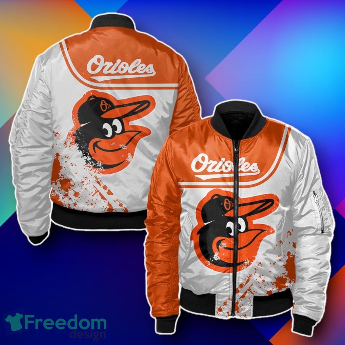 Baltimore Orioles Bomber 3D Special Gift For Men And Women image Baltimore Orioles Bomber 3D Special Gift For Men And Women Product Photo 1