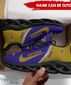 Baltimore Ravens Custom Name Limited Max Soul Shoes Sneakers For Sports Fans Gift Product Photo 2