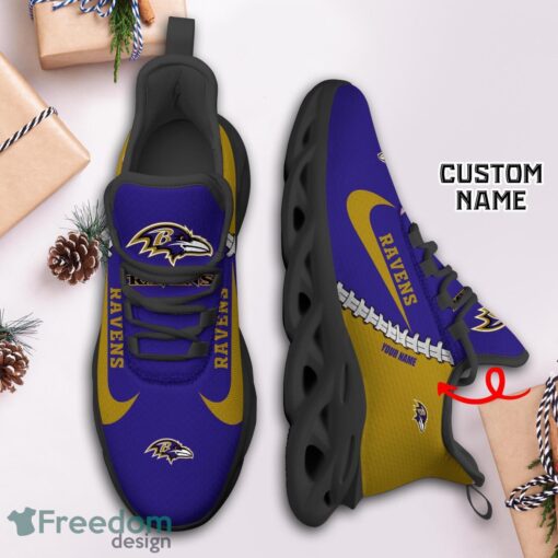 Baltimore Ravens Custom Name Limited Max Soul Shoes Sneakers For Sports Fans Gift Product Photo 3