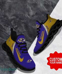 Baltimore Ravens Custom Name Limited Max Soul Shoes Sneakers For Sports Fans Gift Product Photo 1