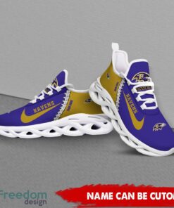 Baltimore Ravens Custom Name Limited Max Soul Shoes Sneakers For Sports Fans Gift Product Photo 4