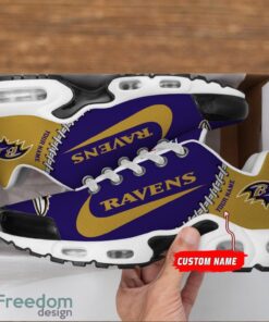 Baltimore Ravens Ultra Air Cushion Sports Shoes Custom Name For Men And Women TN Shoes Sneakers Product Photo 2