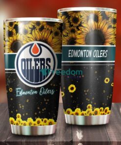 Beautiful Sunflower Edmonton Oilers NHL Tumbler – G Fanatics
