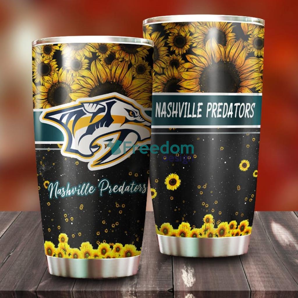 Beautiful Sunflower Nashville Predators NHL Tumbler G Fanatics image Beautiful Sunflower Nashville Predators NHL Tumbler - G Fanatics Product Photo 1
