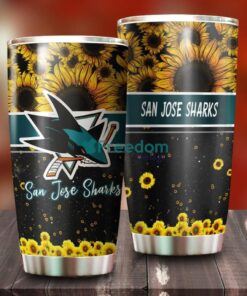 Beautiful Sunflower San Jose Sharks NHL Tumbler – G Fanatics