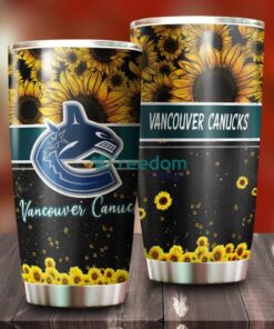 Beautiful Sunflower Vancouver Canucks NHL Tumbler – G Fanatics