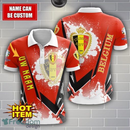 Belgium national football team Limited 3D Polo Shirt Logo Printing For Fans Custom Name Product Photo 1