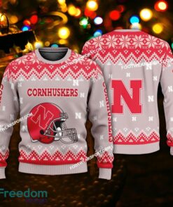 Best Design Helmet Nebraska Cornhuskers Christmas Sweater Gift Holidays
