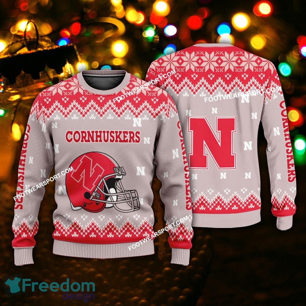 Best Design Helmet Nebraska Cornhuskers Christmas Sweater Gift Holidays image Best Design Helmet Nebraska Cornhuskers Christmas Sweater Gift Holidays - Best Design Helmet Nebraska Cornhuskers Christmas Sweater Gift Holidays