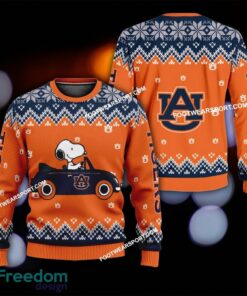 Best Design Snoopy Driving Car Auburn Tigers Xmas Sweater Gift For Adult