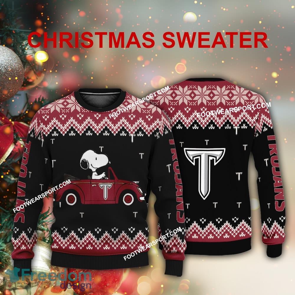 Best Design Snoopy Driving Car Troy Trojans Christmas 3D Sweater For Men Women image Best Design Snoopy Driving Car Troy Trojans Christmas 3D Sweater For Men Women - Best Design Snoopy Driving Car Troy Trojans Christmas 3D Sweater For Men Women
